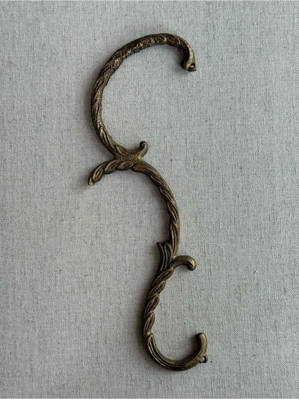 Antique Ornate Brass Scroll Chandelier Hardware Architectural Salvage 8”